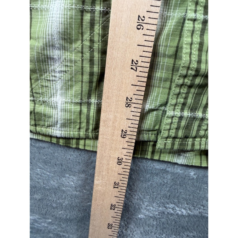 Orvis Green Plaid Western Snap Shirt Men's XL Pearl Snap Outdoors - Picture 5 of 6